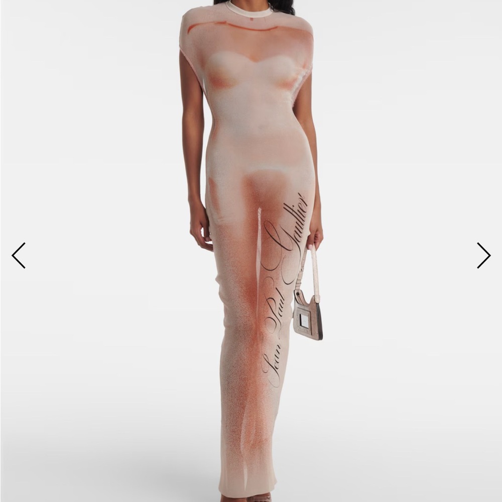 JEAN PAUL GAULTIER Pink 'Le Classique' Open-Backed Maxi Dress